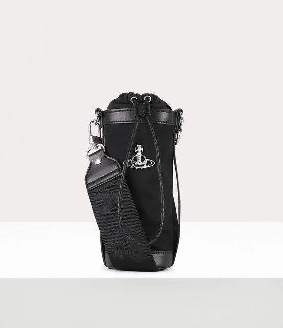 Vivienne Westwood re-nylon water bottle holder black